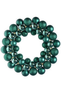 wianek bożonarodzeniowy Bombki Christmas Green, śr.33cm