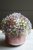 Kaszka Pastelowa Glass, kompozycja kwiatowa w szkle