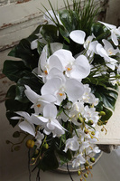 Dekoriato Laos, kompozycja z orchideą w czarnej misie, wym.26x67cm 