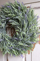 Lavendi, dekoracyjny wianek z lawendą, śr.33cm  