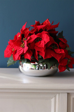 Gwiazda Betlejemska Pompadour, wysokiej jakości sztuczna roślina, wys.28cm 