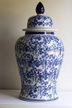 Busan C, amfora pojemnik z pokrywką, wym.47x23cm