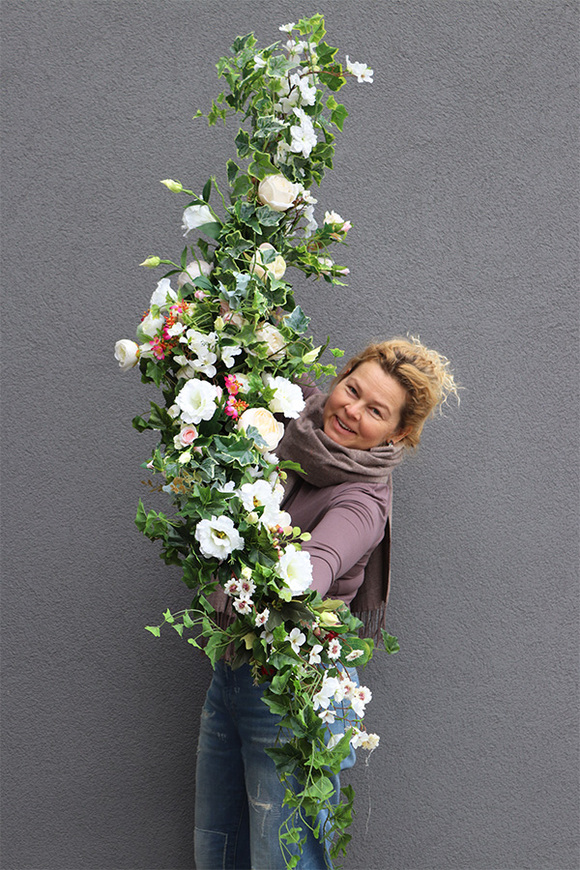 bardzo długa girlanda do dekoracji, Delfinia, dł.180cm