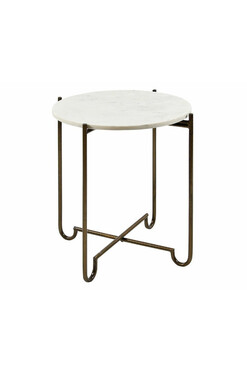 Nero, stylowy stolik kawowy z marmurowym blatem, wym.45x45x50cm