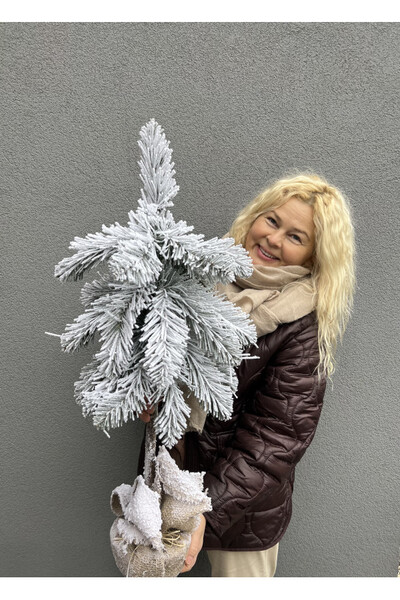 Snow Pines A, dekoracyjna choinka sztuczna w jucie
