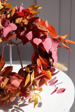 Boho Eucalipto, dekoracyjny wianek ze stabilizowanych roślin, śr.30cm 