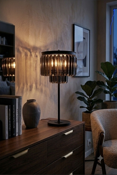 OD RĘKI Glamour Deluxe, lampa stołowa, wys.78cm