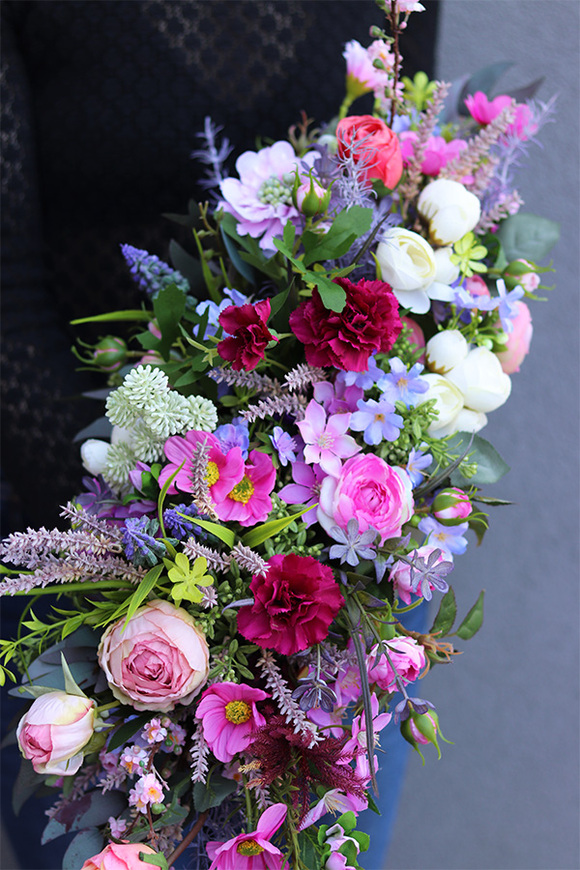 Pink&Purple Laos, wiosenna kompozycja kwiatowa