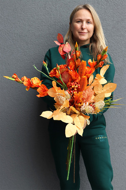 Autumn Decors 3, jesienny bukiet do wazonu, dł.90cm