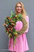 Jesienne Powitanie, jesienny wianek na drzwi