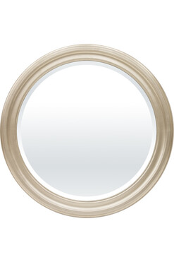 Siempre Rondo B, lustro okrągłe w srebrnej ramie, śr.76cm