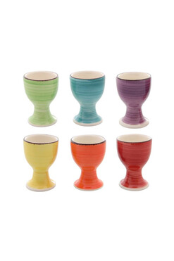 Rainbow Mexico, komplet kieliszków do jajek, 6szt
