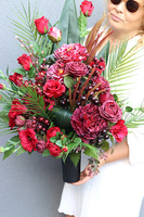 Gretlo Red, nagrobny bukiet, wys.65cm