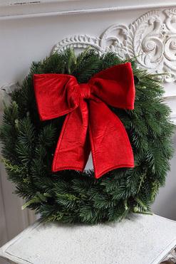 Czerwona Decoratoria, bożonarodzeniowy wianek na drzwi, śr.48cm 