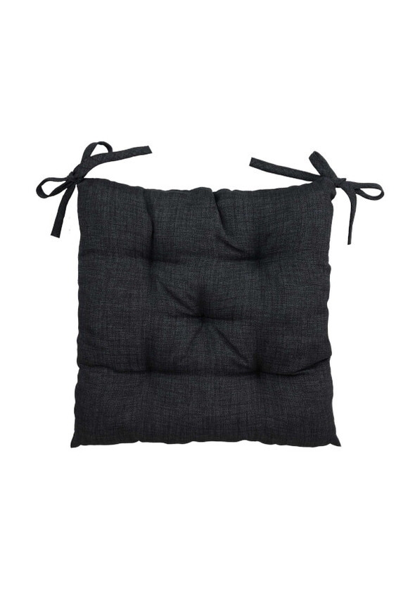 Milano Black, poduszka na krzesło, czarna