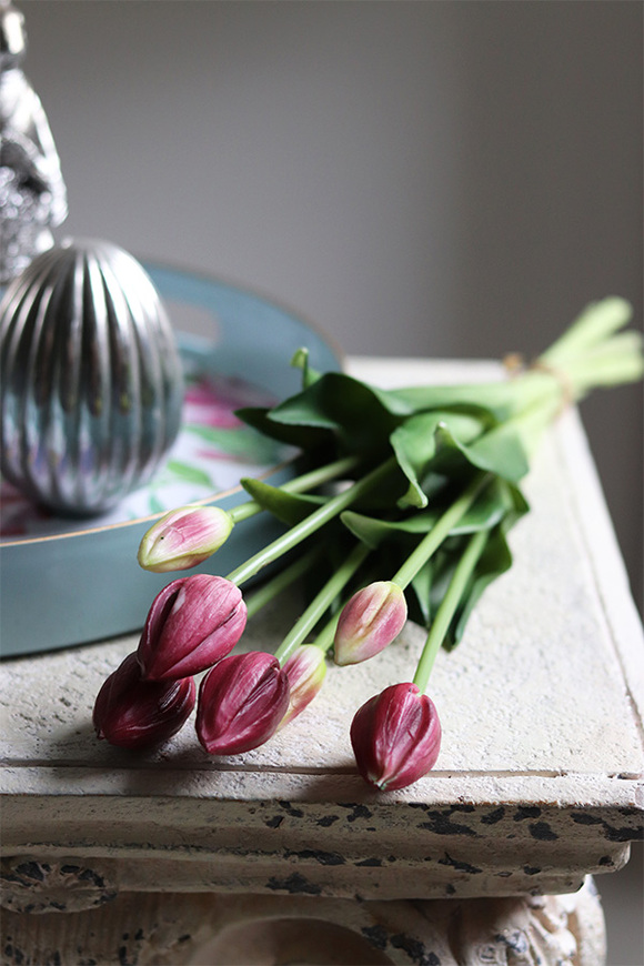bukiet tulipanów silikonowych, Aprill Purple Spring