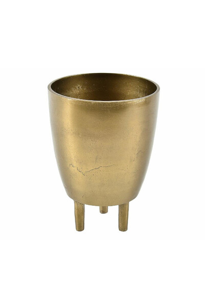 Gold Line, metalowy wazon na nóżkach, wym.15x15x20cm