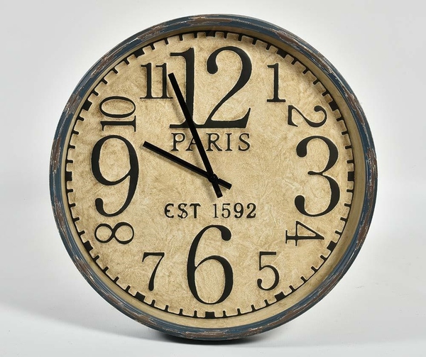 Grigio Paris, zegar wiszący, wym.48x6cm