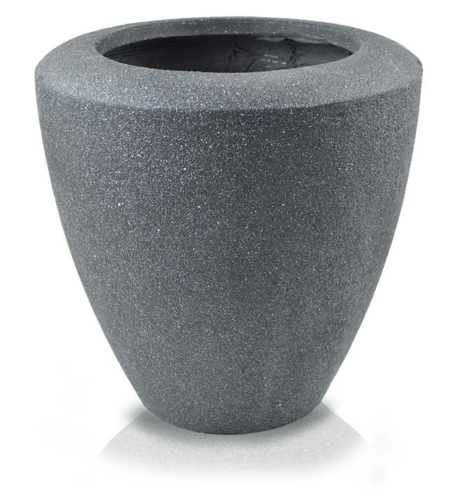 Ecolite donica / osłonka, ciemny granit, 36x36cm
