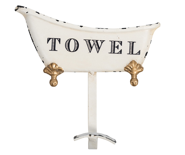 Retro wieszak Towel 19x5x18cm