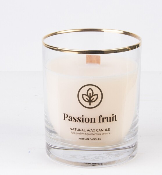 świeca zapachowa, A&C Organic, Passion Fruit, wym.10x8cm