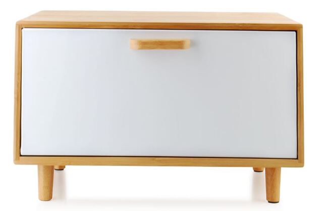 chlebak metalowo - drewniany Rustico, wym.35.5x23.5x23cm