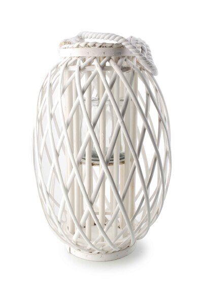 White Garden Lampion Wiklinowy S Wym 15x29x43cm Tendom Pl